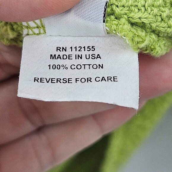 Margaret Winters Boxy Lagenlook Knit Top Green Women's Size L Artsy Relaxed Fit - Picture 8 of 11